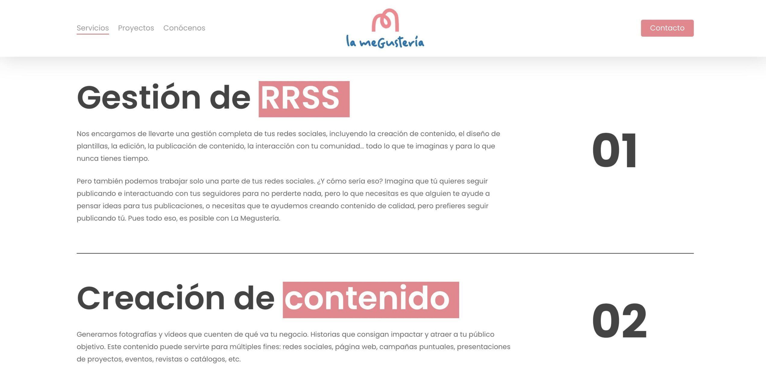 La Megustería web